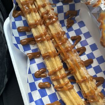 The Churro King - Carmel drizzle churros - Mexican Near Me - Houston, Texas The Churro King - Carmel drizzle churros - Mexican Near Me - Houston, Texas