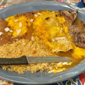 Reuben's Mexican Food - Carne Asada & beef enchilada, good but presentation kind of lacking and Asada portion small for price. - Mexican Near Me - Hilo, Hawaii Reuben's Mexican Food - Carne Asada & beef enchilada, good but presentation kind of lacking and Asada portion small for price. - Mexican Near Me - Hilo, Hawaii