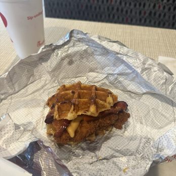 Chick-fil-A - Chicken & Waffles Sandwich - Fast Food Near Me - New Orleans, Louisiana Chick-fil-A - Chicken & Waffles Sandwich - Fast Food Near Me - New Orleans, Louisiana