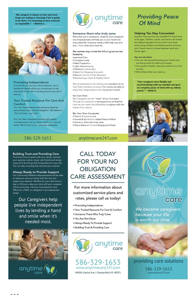 Anytime Care - home care agency in New Baltimore, MI