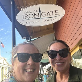 Behind The Iron Gate Escape Rooms - Outside under the easy to find sign - Arcades Near Me - Grass Valley, California Behind The Iron Gate Escape Rooms - Outside under the easy to find sign - Arcades Near Me - Grass Valley, California