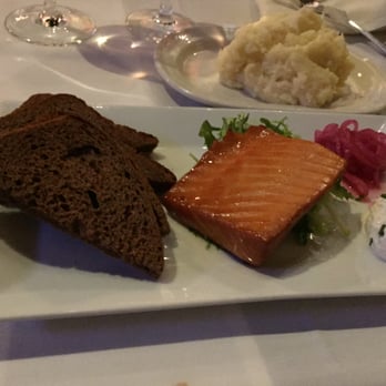 Hutch's - This is the Smoked Salmon I reviewed! The Salmon was delicious, the toasted Pumpernickel, less so! - New American Near Me - Buffalo, New York Hutch's - This is the Smoked Salmon I reviewed! The Salmon was delicious, the toasted Pumpernickel, less so! - New American Near Me - Buffalo, New York