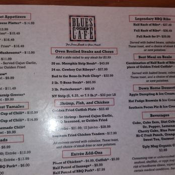 Blues City Cafe - Menu - Southern Near Me - Memphis, Tennessee