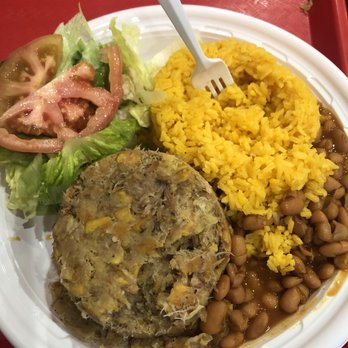 Tropical Grill - Pork mofongo with rice and beans - Spanish Near Me - New York, New York Tropical Grill - Pork mofongo with rice and beans - Spanish Near Me - New York, New York