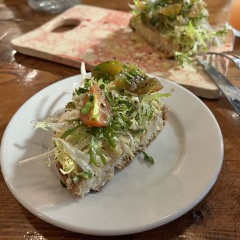 Amilinda - Cherry Tomato Bocadillo; the piri piri oil is delicately spicy. On a delicious bread - a knife helped me take my time. - Portuguese Near Me - Milwaukee, Wisconsin