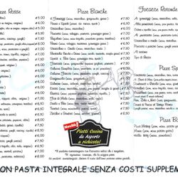 Pizzeria Acqua e Sale - Menù consegne a domicilio