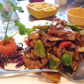 Miss Hot Cafe - Something with beef...like soy source perhaps. 青椒肉絲 - Chinese Near Me - Buffalo, New York
