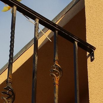 Venegas Steelworks - Rusty baskets on the front balcony railing. - Fences & Gates Near Me - Oxnard, California Venegas Steelworks - Rusty baskets on the front balcony railing. - Fences & Gates Near Me - Oxnard, California