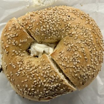 Bagel Gourmet - Sesame bagel with jalapeno cream cheese - Bagels Near Me - Providence, Rhode Island Bagel Gourmet - Sesame bagel with jalapeno cream cheese - Bagels Near Me - Providence, Rhode Island