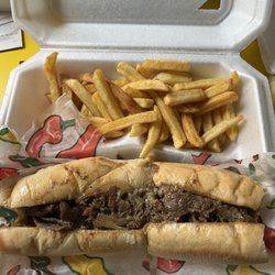 Beef bulgogi sub with fries