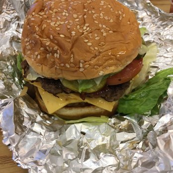 Five Guys - Bacon cheese boiga with everything - Burgers Near Me - Monroe, Washington Five Guys - Bacon cheese boiga with everything - Burgers Near Me - Monroe, Washington
