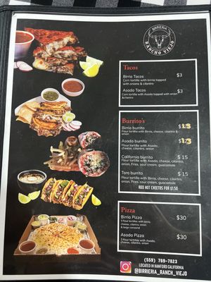 Menu photo 2 Birrieria Rancho Viejo Laton , CA
