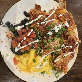 First Watch - Chilaquiles with bacon - Cafes Near Me - Fort Worth, Texas