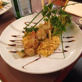 Le Comptoir des Marronniers - Risotto.  I didn't have this myself, but the presentation was so magnificent that I had to share it. - Bistros Near Me - Lyon, 69