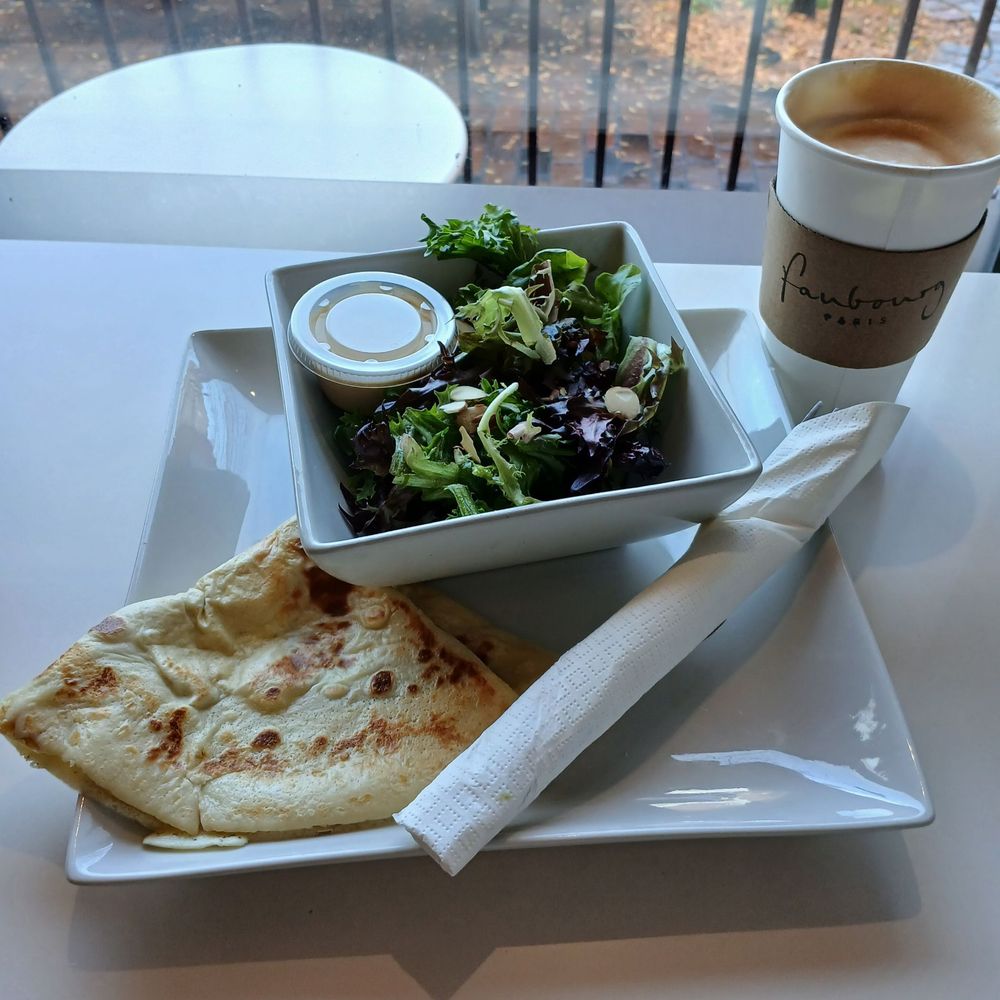 Faubourg - Egg Crepe with Salad - Bakeries Near Me - Vancouver, British Columbia