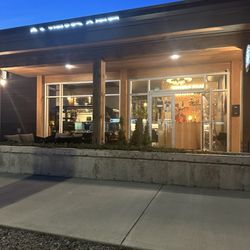 Antidote Distilling - A view of the restaurant from the outside at night!