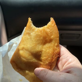Boehner's Front Porch - Peach turnover was like a beignet meets turnover. Bit greasy husband loved it. - Fast Food Near Me - Gordon, Georgia Boehner's Front Porch - Peach turnover was like a beignet meets turnover. Bit greasy husband loved it. - Fast Food Near Me - Gordon, Georgia