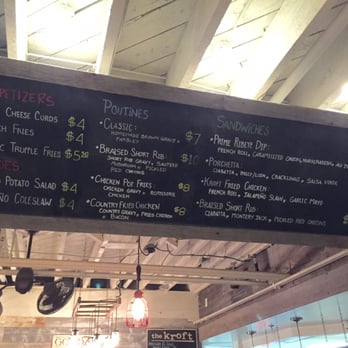 The Kroft - Menu - Jan 2016 - Sandwiches Near Me - Anaheim, California