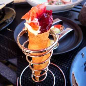 Bolero Restaurante - Smoked Salmon Crispy Cone - Tapas/Small Plates Near Me - Temecula, California Bolero Restaurante - Smoked Salmon Crispy Cone - Tapas/Small Plates Near Me - Temecula, California