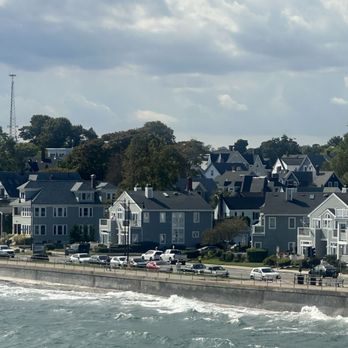 Mission on the Bay - View of street from the deck - Steakhouses Near Me - Swampscott, Massachusetts