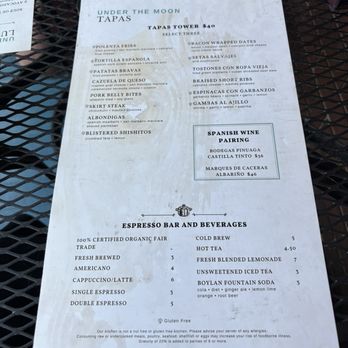 Under the Moon Cafe - Menu - Tapas/Small Plates Near Me - Lambertville, New Jersey Under the Moon Cafe - Menu - Tapas/Small Plates Near Me - Lambertville, New Jersey