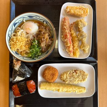 Marugame Udon - Nikutama udon, almost all of the tempura - Japanese Near Me - Honolulu, Hawaii Marugame Udon - Nikutama udon, almost all of the tempura - Japanese Near Me - Honolulu, Hawaii