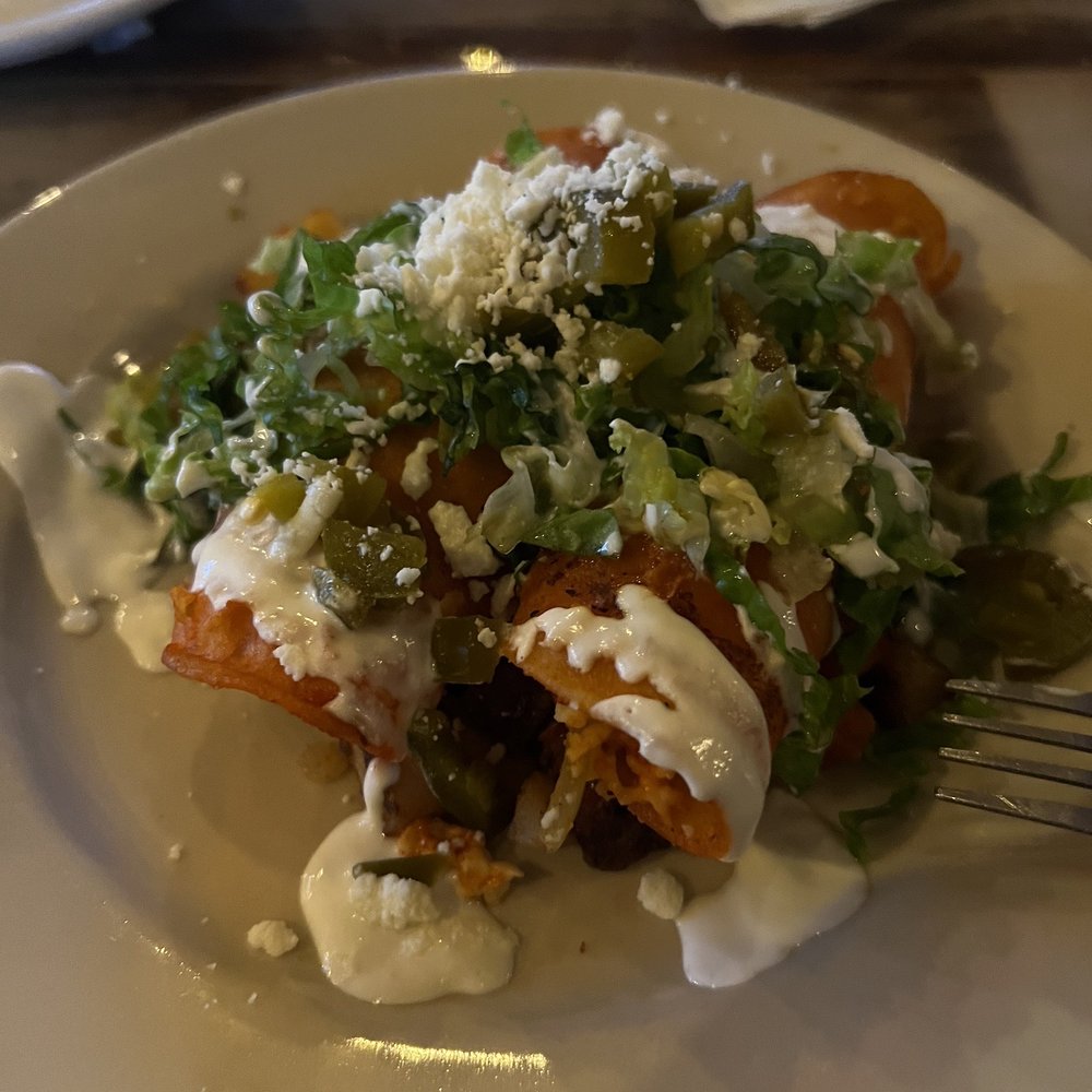 Amigos Aca Y alla - Enchiladas Mexicanas. VERY DRY. Wouldn't order again. - Mexican Near Me - Richardson, Texas Amigos Aca Y alla - Enchiladas Mexicanas. VERY DRY. Wouldn't order again. - Mexican Near Me - Richardson, Texas