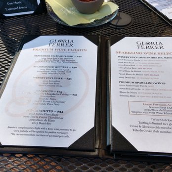 Gloria Ferrer Winery - The menu - Wineries Near Me - Sonoma, California Gloria Ferrer Winery - The menu - Wineries Near Me - Sonoma, California