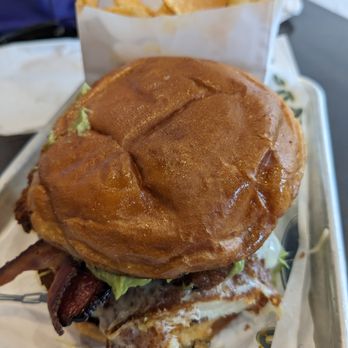 Crack’d Kitchen and Coffee - So-Cal Deluxe chicken sandwich with bacon and avocado - Breakfast & Brunch Near Me - Plantation, Florida Crack’d Kitchen and Coffee - So-Cal Deluxe chicken sandwich with bacon and avocado - Breakfast & Brunch Near Me - Plantation, Florida