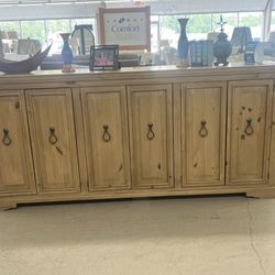 Lackey Furniture - 94" long, 42" high solid wood console for $885 - SOLD