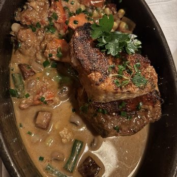 Fore Street - Blackened Gulf of Maine swordfish - New American Near Me - Portland, Maine Fore Street - Blackened Gulf of Maine swordfish - New American Near Me - Portland, Maine