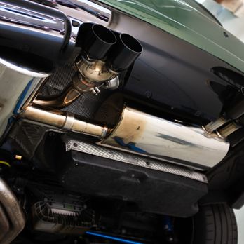 Motive Works - FI valvetronic axle-back exhaust installed - Auto Repair Near Me - Fullerton, California