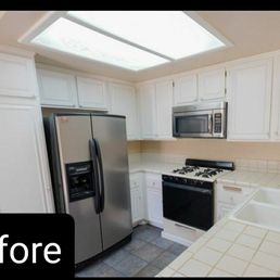 Before, ugly drop ceiling! Before, ugly drop ceiling!