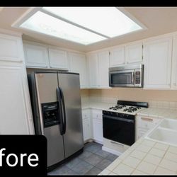 Dove Ceilings North - Before, ugly drop ceiling!