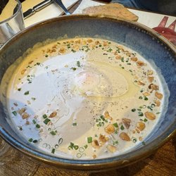 Mushroom soup with hazelnuts (delicious!)