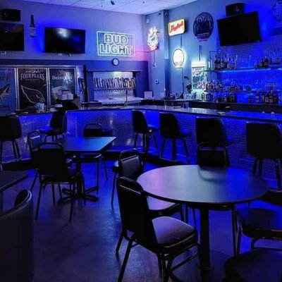 Photo of Tumbleweed Grill And Bar - Apache Junction, AZ, US. blue lighting