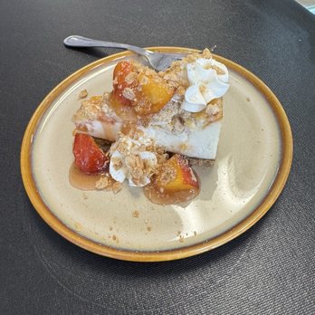 Indulge Artisan Cheesecake - Peach Cobbler cheesecake - Bakeries Near Me - Medford, Oregon Indulge Artisan Cheesecake - Peach Cobbler cheesecake - Bakeries Near Me - Medford, Oregon