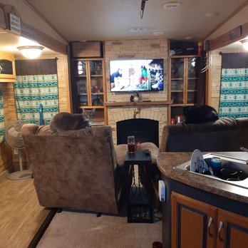 Ultimate RV - New rear entertainment. Was in the smaller slide but we wanted a rear entertainment. They knew it but sold ours. - RV Dealers Near Me - Fort Worth, Texas Ultimate RV - New rear entertainment. Was in the smaller slide but we wanted a rear entertainment. They knew it but sold ours. - RV Dealers Near Me - Fort Worth, Texas