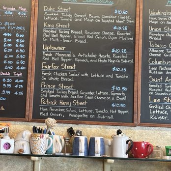 Uptowner Cafe - April 2026 menu - Cafes Near Me - Alexandria, Virginia