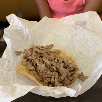 Super Sergio’s - Asada taco. This could've made 3 tacos with all the meat on it. Daughter likes it plain. - Mexican Near Me - Chino, California Super Sergio’s - Asada taco. This could've made 3 tacos with all the meat on it. Daughter likes it plain. - Mexican Near Me - Chino, California