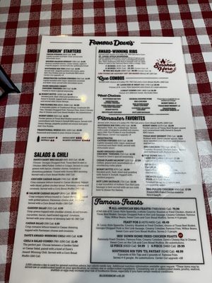 Menu photo 8 Famous Dave's Bar-B-Que Westland, MI Menu photo 8 Famous Dave's Bar-B-Que Westland, MI