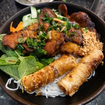 Pho Saigon Noodle House - vermicelli + pork + eggrolls - Vietnamese Near Me - Milpitas, California Pho Saigon Noodle House - vermicelli + pork + eggrolls - Vietnamese Near Me - Milpitas, California