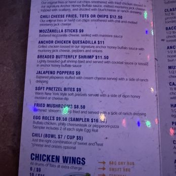 Anchor Tavern - Menu - Bars Near Me - Tampa, Florida