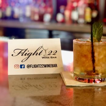 Flight 22 Wine Bar - a drink on the bar - Wine Bars Near Me - Berwyn, Illinois