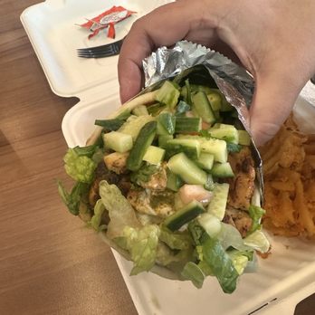 GT Mediterranean Grill - Spicy chicken wrap - Kebab Near Me - Fairfield, California GT Mediterranean Grill - Spicy chicken wrap - Kebab Near Me - Fairfield, California