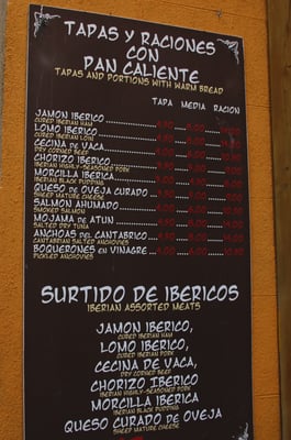Menu photo 3 Venta El Buscón Madrid, M