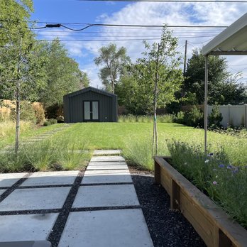 Earthscapes - New shed and pathway and garden box - Landscaping Near Me Earthscapes - New shed and pathway and garden box - Landscaping Near Me