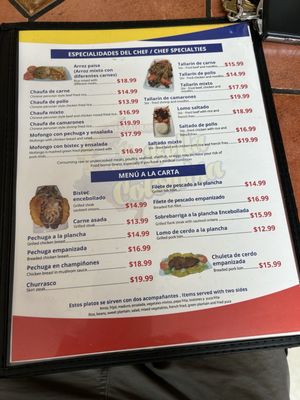 Menu photo 1 Mi Bella Colombia Tampa, FL