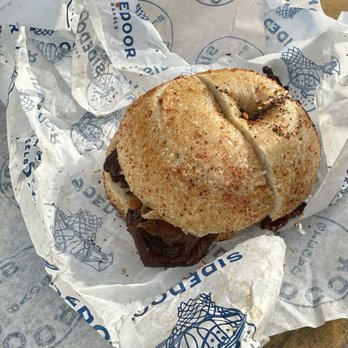 Sidedoor Bagel - Beccy sandwich on a spicy everything bagel - Bagels Near Me - Indianapolis, Indiana Sidedoor Bagel - Beccy sandwich on a spicy everything bagel - Bagels Near Me - Indianapolis, Indiana