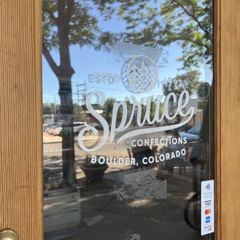 Spruce Confections - the front door of the store - Bakeries Near Me - Boulder, Colorado
